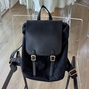 Herschel Supply Company Black Backpack with Gold Accents